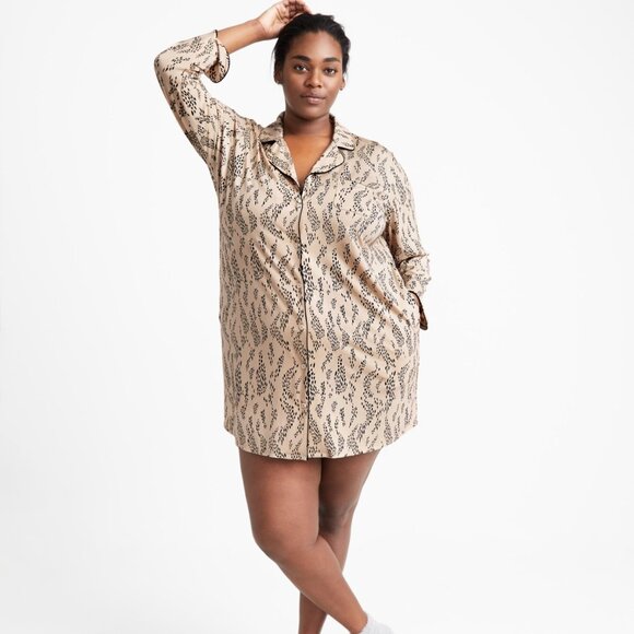 NWT State of Day Women's Notch Collar Sleepshirt Xs-3X - Picture 1 of 1